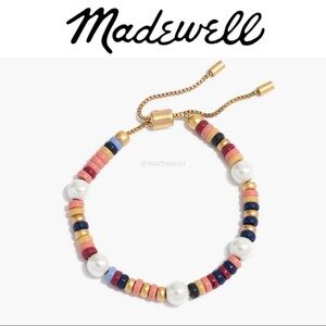 Madewell Beaded Faux Pearl Bracelet Sold Out Style NWT